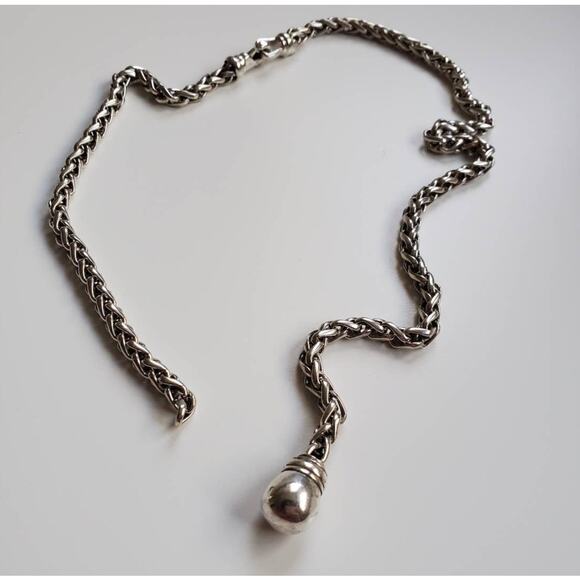 David Yurman Pendant Necklace in Sterling Silver 925 DAMAGED - Picture 1 of 5
